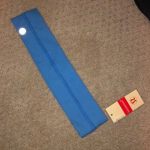 blue fly away head band